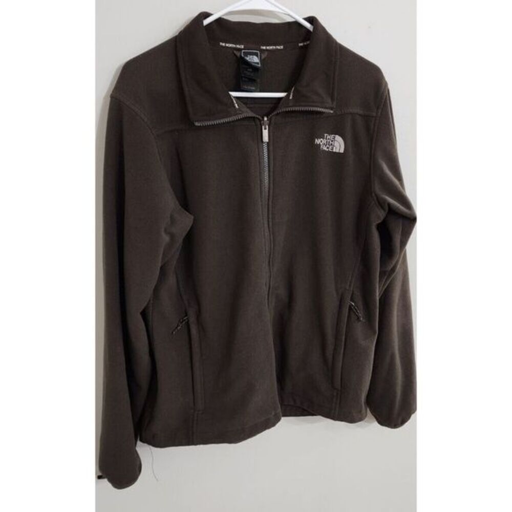 The North Face Jacket Womens‎ Full Zip Soft Shell Fleece Windwall Outdoor Brown